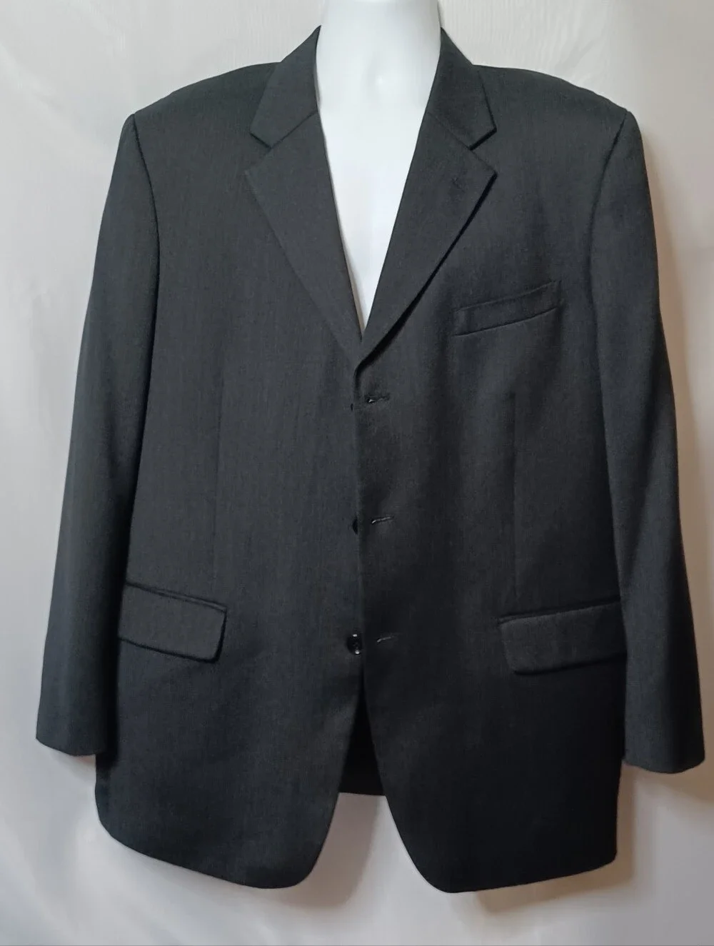Albert Nipon Men's Classic Dark Gray Blazer. 44R